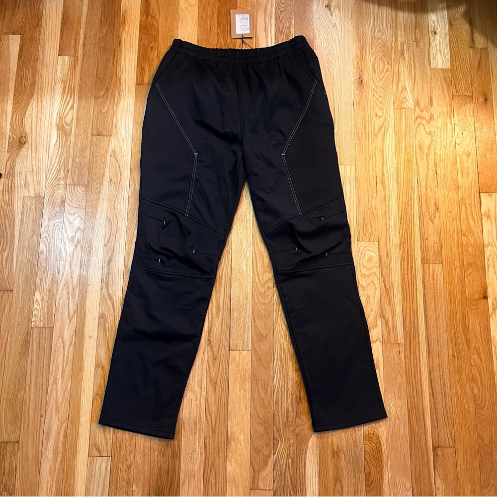 Black Cargo Pants with Elastic Waistband